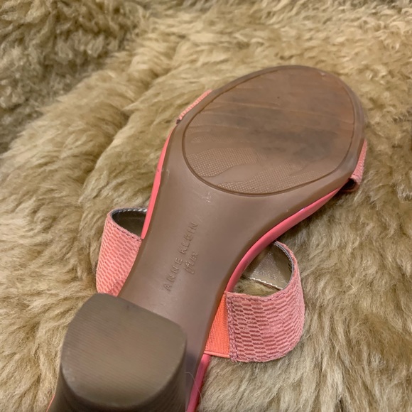 COPY - Anne Klein iflex coral leather mules with gold accents. US 7 - Picture 7 of 7